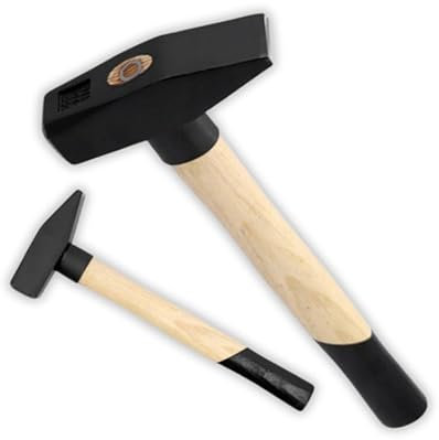 ABAZO Hammer mit Holzschaft Stahlhammer Schlosserhammer Vorschlaghämmer Ingenieurhammer Werkzeug verschiedene Größen (100g)