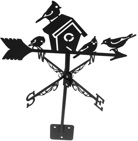 Wetterfahne Aus Eisen Für Draußen Vogelhaus Mit Windrichtungsanzeiger Für Garten Hof Dachmontage Dekoration Statue Windfahne