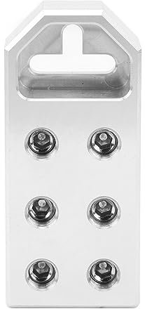 Morsetto per batteria, 6 fori, 0GA, in lega di alluminio, per collegamento audio auto, funziona con 1/0AWG, 2/0AWG cavo di saldatura per barche -yacht -RV