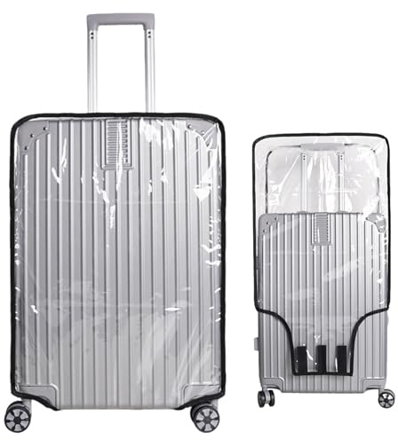 LIUYIDM Transparente Kofferschutzhülle PVC 30 Zoll mit Klettverschluss | Staubdicht Koffer Schutzhülle Kratzschutz Koffer Schutzhülle Wasserdicht für 30 Zoll Koffer Reisen
