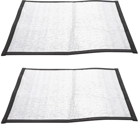 Cabilock Tapis Chauffant pour Reptiles et Animaux Film Réfléchissant pour Économiser L'électricité et Collecter la Chaleur en Aluminium et Coton Perlé, Lot de 2 pour Terrarium en Hiver