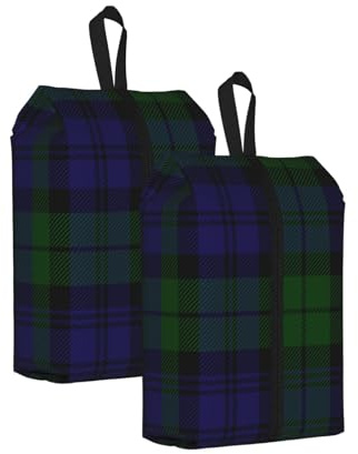 Black Watch Tartan Plaid， Reiseschuhbeutel, 2er-Pack, wasserdichte Schuhaufbewahrungsbeutel, Schuhorganizer für Reisen und Zuhause