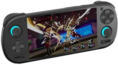 Retroid Pocket 6 Consola de Juegos Portatil - Pantalla AMOLED de 5.5 Pulgadas a 120Hz 1080p, Procesador Snapdragon 8 Gen 2, 12GB RAM, 128GB Almacenamiento, Wi-Fi 7, Joysticks 3D Hall Effect, Consola