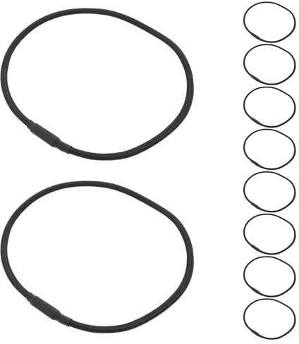 USHOBE Elastici Supporto Microfono 10 Pezzi in Gomma Nera per Staffa Antivibrazione Microfono Condensatore Uso Desktop