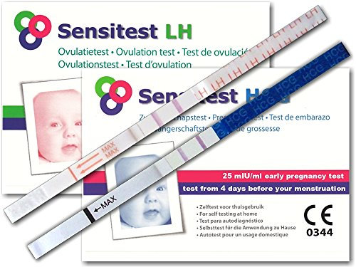 Sensitest Test de Ovulación 6 unidades y Test de Embarazo 3 unidades kit completo