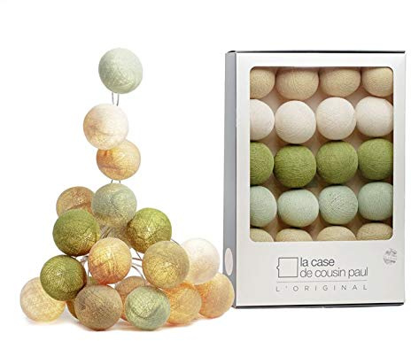 Caja de guirnalda luminosa con 20 bolas – Alta – La Case De Cousin Paul