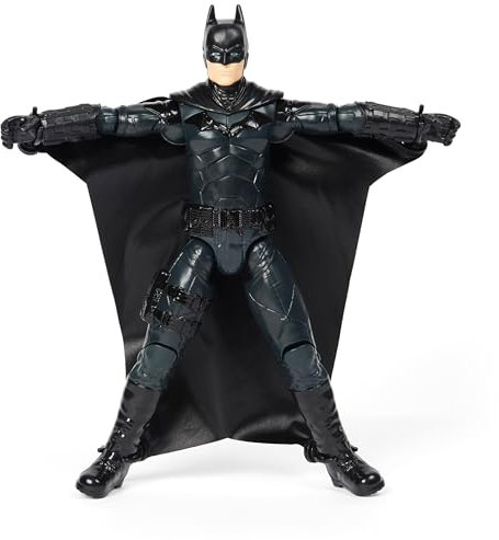 DC Comics, Batman Il Film Personaggio di The Batman da 30 cm con Tuta alare, Oggetto da Collezione del Film The Batman, Giocattoli per Bambini e Bambine dai 3 Anni in su