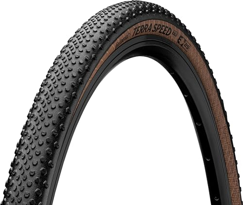 Continental Unisex-Adult Terra Speed Bicycle Tire, Black/Transparent, 28, 700 x 45C, 28 x 1.70