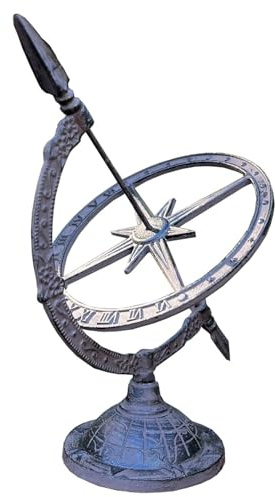 Selections Cast Iron Garden Sundial Armilliary