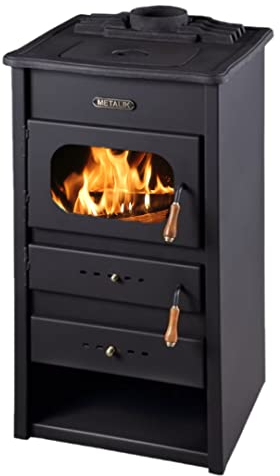 Stufa a legna con piano in ghisa BALKAN ENERGY Modello Classic 9.6 kW