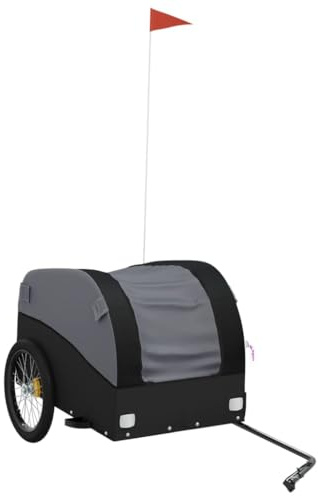 vidaXL Cykelvagn svart 45 kg järn, cykel vagn, vagn för cykel, vagnar för cykeln, cykel vagnar, vagn för cykeln, vagn för cyklar, vagnar för cyklar