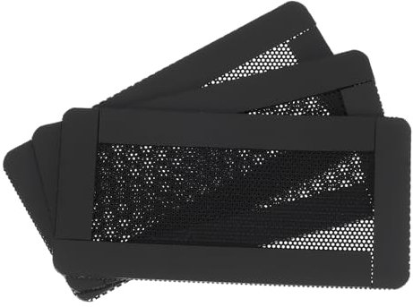 sourcing map 3PCS Filtro de Polvo para PC, Marco Magnético de PVC de 150x50mm, Cubierta de Malla a Prueba de Polvo para Ventiladores de la Caja de la Computadora, Altavoces, Negro