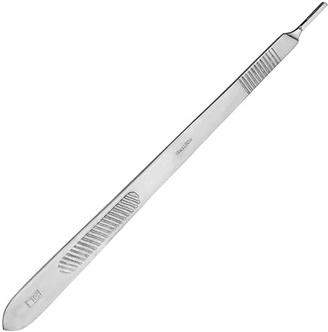 Shehadeh - Skalpellhalter extra lang - Figur. 3 - Skalpellgriff Nr. 3 - rostfreier Edelstahl - 21 cm