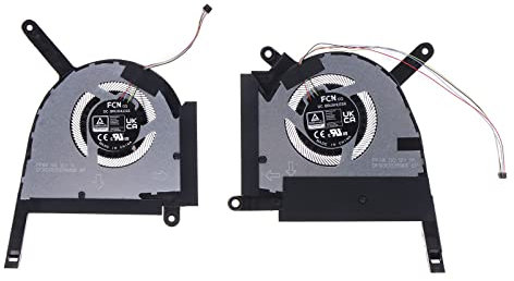 HOOLRZI Ventilador de refrigeración para portátil TUF Gaming F15 FX507Z FA507R radiador DC12V 1A 4 pines 4 cables portátil CPU Gpu Ventilador de refrigeración
