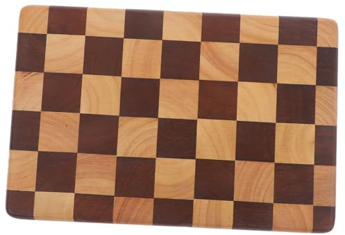 CIYODO Tagliere da Cucina in Legno di Acacia Design a Scacchiera, Resistente e Multiuso, per Tagliare Frutta e Verdura Durante Barbecue e Pasti in Famiglia