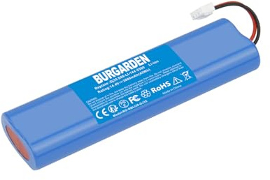 BURGARDEN 14.4V 3000mAh Li-ion Batterie Compatibile con Ecovacs Deebot DJ35, DJ36, DK35, DK36, DK520, DN520, DN55, per Ecovacs Deebot Ozmo Slim 10 DK3G DN520 DN55 Robot Aspirapolvere