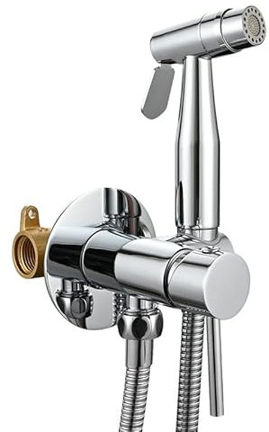 Doccetta Bidet Per Wc Con Miscelatore Maniglia Singola Doccino Bidet Per Wc Acqua Calda Tutto Rame cromo doppia Modalità