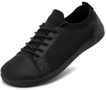 Treer Chaussures Pieds Nus Homme Femme Été Chaussures Pieds Larges Légères Barefoot Confort Col Élastique Chaussures Minimalistes avec Semelle à Chute Zéro Barefoot Shoes Running Sneakers