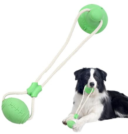 Dog Entertainment Toys, Dog Toy with Suction Cup, Tug of War - Automatic Dog Toy Dog Tug Toys - Dog Stimulation Toys, Dog Toys Pair