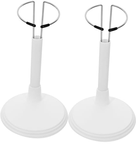 QUMIIRITY Puppenständer Puppenhalter Tragbarer Puppenständer Aus PVC Weiß 25cm Aufbewahrungsregal Für Modepuppen Heim Und Ladennutzung