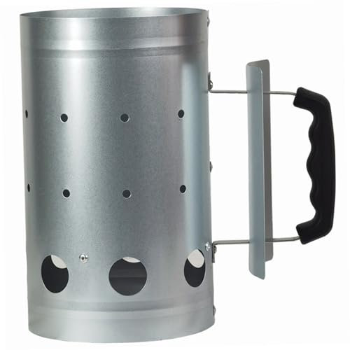 Gcroet 1PC Charcoal Starter, Cylindrical Heavy Duty Charcoal Chimney Starter for Grill and Barbecues, Compact Easy to Use.