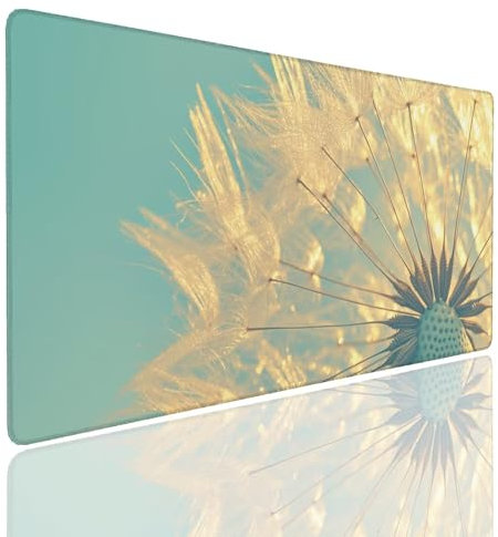 Tappetino per Mouse da Gaming, Tappetino Mouse Pad XXL Grande, Mousepad con Impermeabile e Antiscivolo, Lavabile Sottomano Copri Scrivania Ufficio, Tappetini Tappeto Mouse Mat 1400x600x4mm Natural (8)