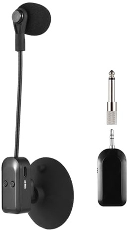Greensen Hochfidelity -Wifi -Pattern Microfono con Riduzione del Rumore Professionale della Gamma di Microfono Wireless da 2,4 G (1 ricevitore con 1 microfono)