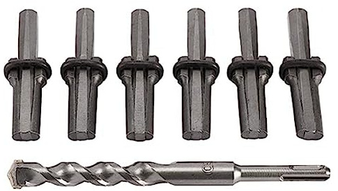 Qusedwey Spaccapietre con Punte da Trapano Utensili da Cava per Spaccare Granito Calcestruzzo Marmo