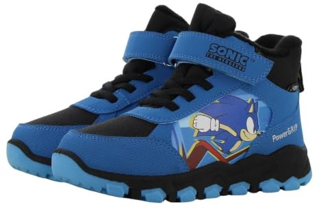 Leomil Sonic Stivali da Neve Bambino Scarpe Invernali Bambini Antiscivolo Stivaletti Invernali 31, Suola antiscivolo per i giorni freddi d’inverno, Blu