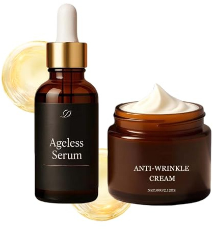 Anti-Falten-Creme, Sérum Anti-âge, Straffende und Liftende Gesichtscreme, Glättet Falten und Feine Linien, Spendet Feuchtigkeit und pflegt die Haut, Für alle Hauttypen geeignet (1, 1 set)