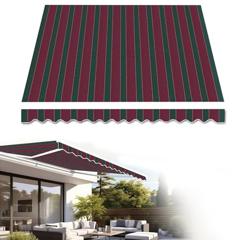 Tessuto per tenda da sole di alta qualità, ricambio per ombrellone, in poliestere da 280 g, per ponti, ristoranti e negozi, colore B, dimensioni 4 x 2 m