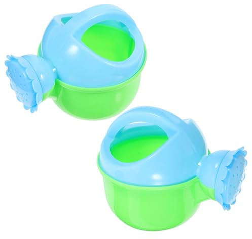 FUNOMOCYA Lot de 2 Arrosoirs en Plastique Colorés pour Garçon et Filles Jouets de Bain Légers et Résistants pour L’Été Jeux D’Eau en Extérieur Jouets Éducatifs pour Bébés et Tout-Petits