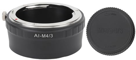 kaisudiAP Lens Adapter, for to M4/3 Micro Four Thirds Cameras, Aluminum Alloy, Manual Focus, Compatible with G10 G11 G12 E-P1 E-P2 E-P3