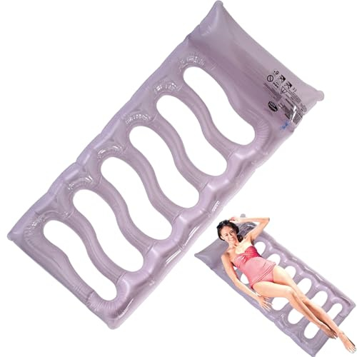 Flotteur de piscine gonflable | Île de natation de mer | Chaise longue comme radeau | Pour piscine, lac, fête, voyage, été, vacances, station balnéaire