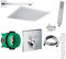vanvilla Duschset mit Unterputz Armatur Hansgrohe ShowerSelect Thermostat und vanvilla Regenduschkopf 30x30 cm, Dusch-SET HG02 poliert