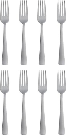 Oneida H083008C ZINC S/8 Dinner Forks (12) Flatware, Stainless Steel, Silver