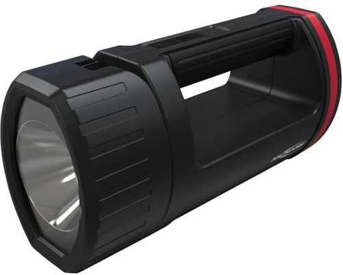 ANSMANN Baladeuse LED rechargeable HS20R (1 pce) – Lampe torche ultra puissante avec accumulateur de 2600 mAh – Lampe baladeuse d'une puissance de 420 lm pour une portée de 500 m max.