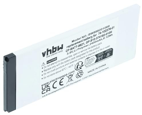 vhbw Akku kompatibel mit Cisco CP-8821-K9-BUN | Handy Smartphone Telefon (2400mAh, 3,8V, Li-Polymer)