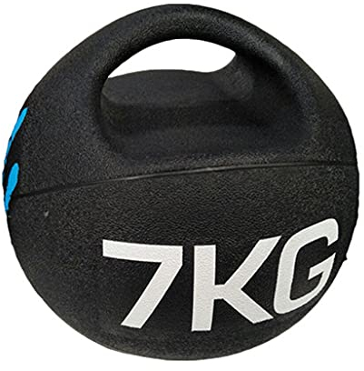 ZXQZ 5 / 7kg Gummi Medizinbälle mit Doppelgriff, Hilft Bei Der Entwicklung Der Kernkraft, Gleichgewicht und Koordination (Size : 7kg)