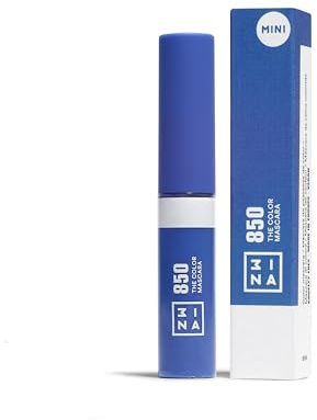 3INA- The Color Mascara 850 (mini)- Wimperntusche Umfang und DefinitionBlau | Mascara mit Keratin - Volumen & Definition - Für empfindliche Augen - Hochpigmentiert - Vegan - Cruelty Free
