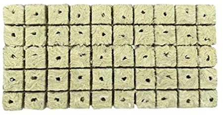 50 Pcs Rock Wool Grow Cubes For Cuttings Cloning Plants Propagation Seed Starting Hydroponic Grow Media Rooting Cuttings Growing Medium Vigorous Plants Growth Rock Wool Starter Plugs Sheets Rock Wool