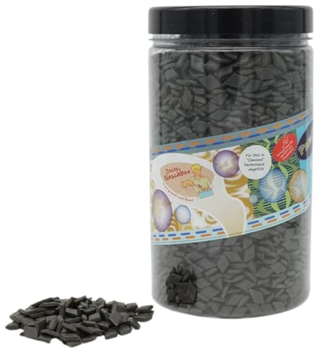 Deine Naschbox | Salmiak Pastillen extra stark | 1kg Pot | XL Großpackung für Party, Candybar & als Geschenk - Aromatisch würzig - Lakritz