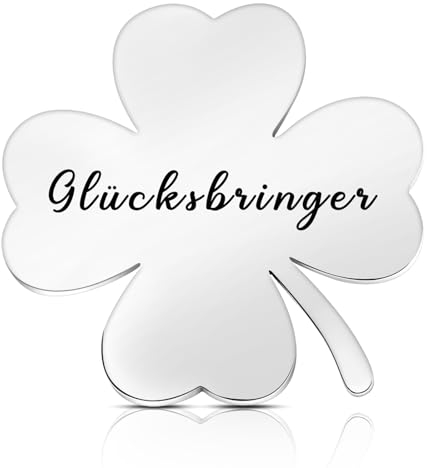 Photect Ciondoli Quadrifoglio Glücksbringer Adulatore della Mano del Quadrifoglio Regalo del Quadrifoglio Fortunato per Incoraggiamento Regalo Colleghi Amici Bambini