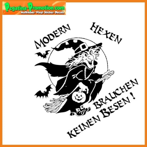 Rakelfix Cooler Moderne Hexen brauchen keinen Besen Autoaufkleber ca. 25 cm Typ 4 Auto Aufkleber 2015 Fun Heckscheibe Lack Autoaufkleber Bord hex Aufkleber Sticker
