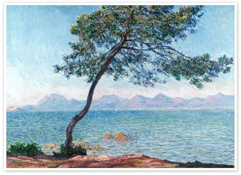 Posterlounge Das Esterel-Gebirge Poster | 70 x 50 cm von Claude Monet Türkis Wandbilder Wanddeko