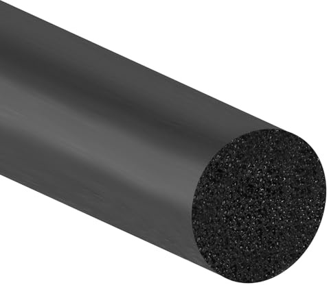 PATIKIL 1 Pulgada x 4.9 Pies Barra De Espuma Cuerda De Espuma Negro