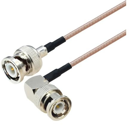 1 pz Cavo RG316 BNC maschio a BNC femmina Jack connettore adattatore RG-316 HD-SDI antenna coassiale Pigtail Patchcord(BNC M to BNC M90,2.9M)