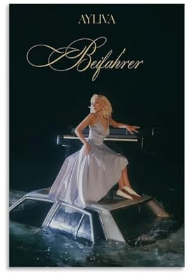 Mianm Ayliva Poster Singer Album Cover Music Für Zimmer, Ästhetische Leinwand-Wandkunst, Schlafzimmer-Dekor Poster 12x18inch(30x45cm)