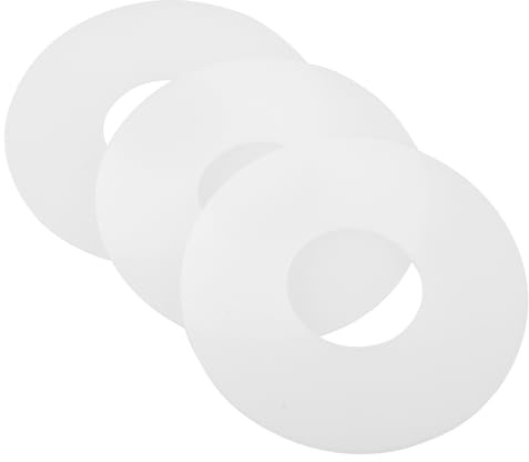 Hemobllo 3 Stück Silikondichtung für Toilettenspülkasten Elastische und Verformungsresistente Dichtungsscheibe Weiß Geeignet für Wc im Bad und Zuhause
