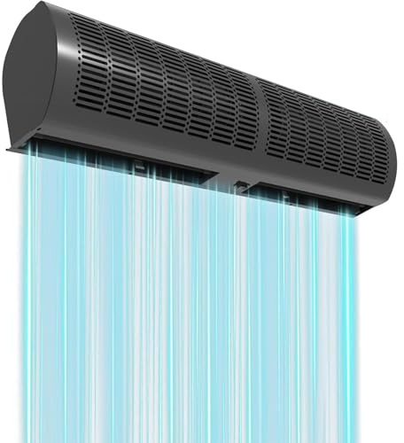 Air Curtain, Energy-Saving Silent Wall-Mounted Machine for Commercial and Industrial Use, Remote Control, Ideal for Factories and Warehouses